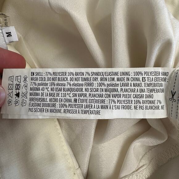 Endless Rose Cream Tailored High Waist Shorts‎ Resort Anthropologie Vibes Medium - Picture 12 of 12